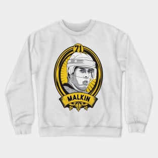 Evgeni Malkin Pittsburgh Shield Crewneck Sweatshirt